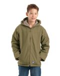 Picture of Berne  BHJ42 Youth Sherpa-Lined Softstone Duck Hooded Jacket