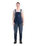 Picture of Berne  WB925 Women's Vintage Washed Flex Denim Bib Overall