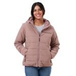 Picture of Berne  WHJ26 Womens Channel Quilt Ripstop Hooded Jacket