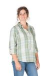 Picture of Berne  WSH33 Women's Flex UPF Button Down Plaid Long Sleeve Shirt
