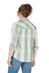 Picture of Berne  WSH33 Women's Flex UPF Button Down Plaid Long Sleeve Shirt