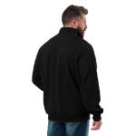Picture of Berne  SP109 Heritage Grid Fleece-Lined Quarter-Zip Sweatshirt