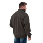 Picture of Berne  SP109 Heritage Grid Fleece-Lined Quarter-Zip Sweatshirt