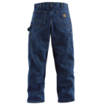 Picture of Carhartt B73 Mens Loose Fit Heavyweight Denim Double-Front Utility Logger Jean