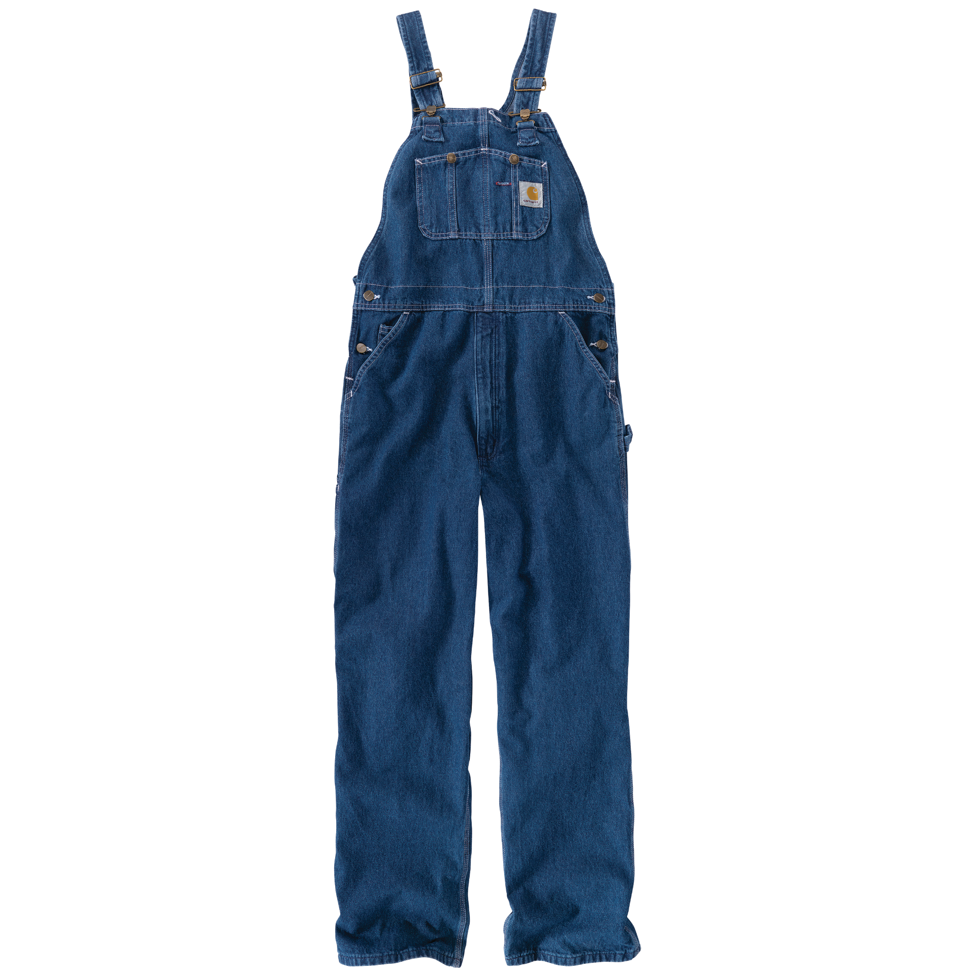 Picture of Carhartt R07 Mens Loose Fit Washed Denim Bib Overall