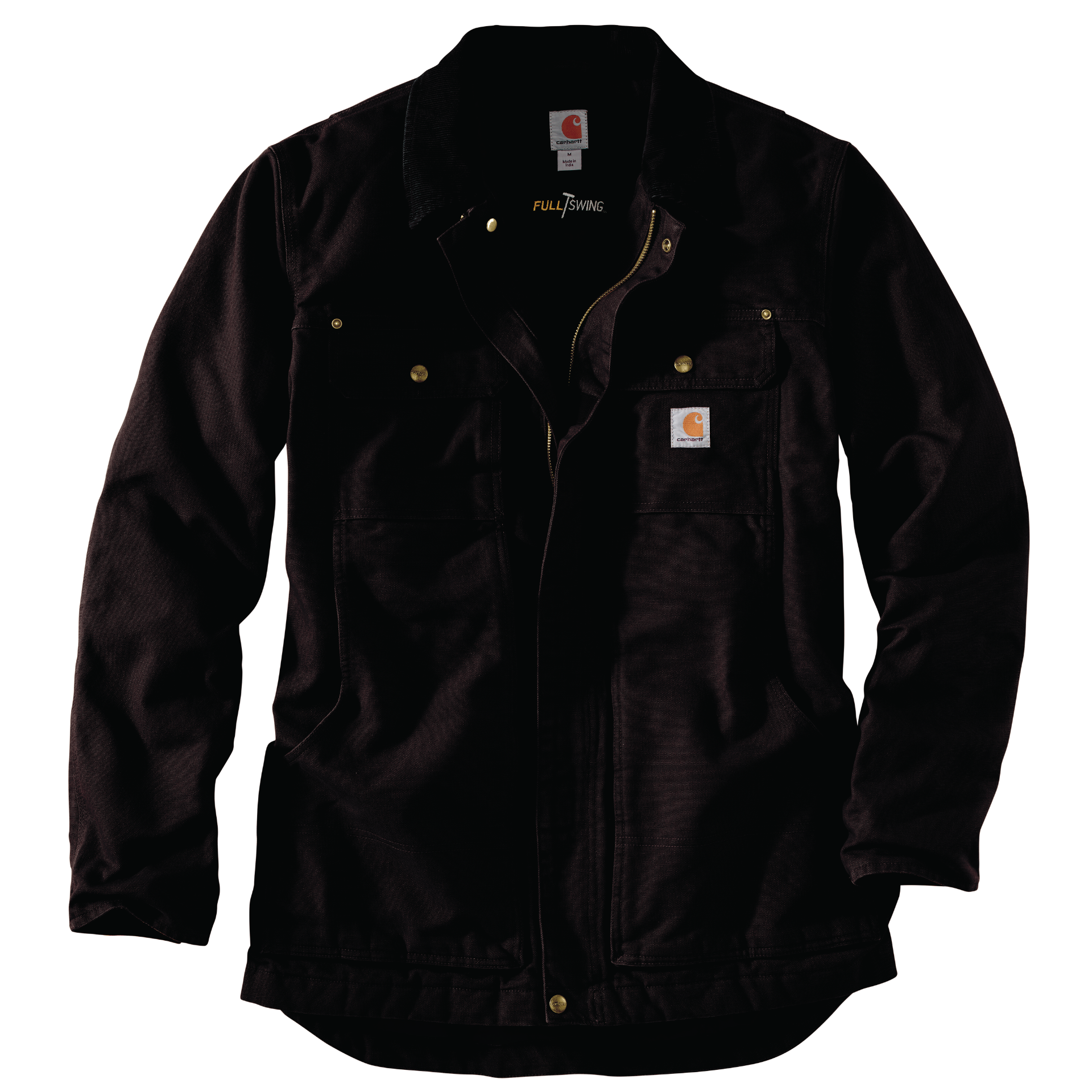 Picture of Carhartt 103283 Mens Full Swing®  Relaxed Fit Washed Duck Insulated Traditional Coat