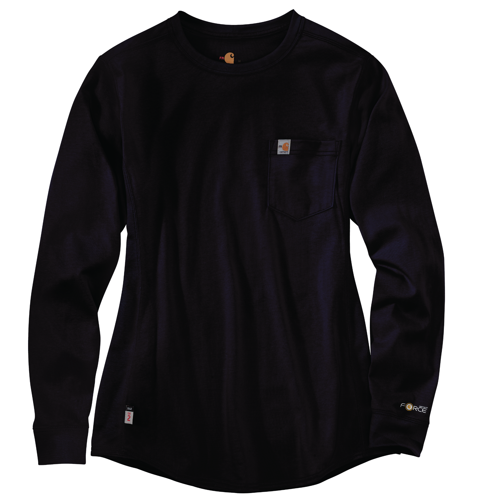 Picture of Carhartt 102685 Womens Flame Resistant Force Relaxed Fit Midweight Long-Sleeve Pocket T-Shirt