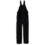 Picture of Carhartt 102691 Mens Flame Resistant Loose Fit Quick Duck Insulated Bib Overall