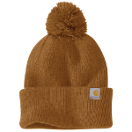 Picture of Carhartt 106003 Womens Knit Pom-Pom Cuffed Beanie