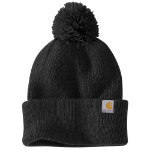 Picture of Carhartt 106003 Womens Knit Pom-Pom Cuffed Beanie