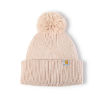 Picture of Carhartt 106003 Womens Knit Pom-Pom Cuffed Beanie