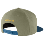 Picture of Carhartt 106665 Mens Firm Duck Flat Brim Cap