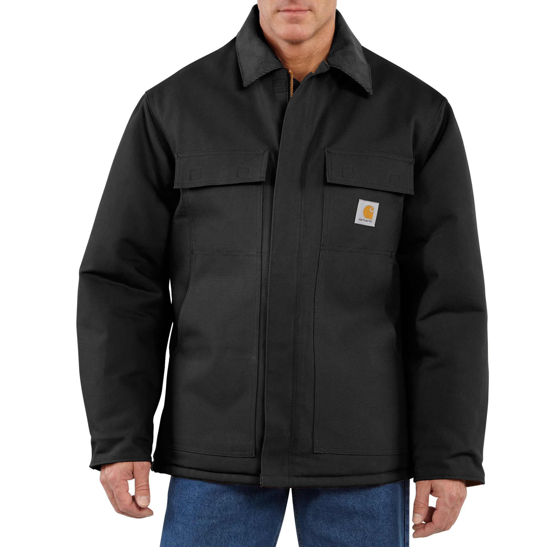 Picture of Carhartt 106674 Mens Firm Duck Traditional Coat