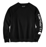 Picture of Carhartt 106718 Womens Relaxed Fit Midweight Graphic Crewneck Sweatshirt
