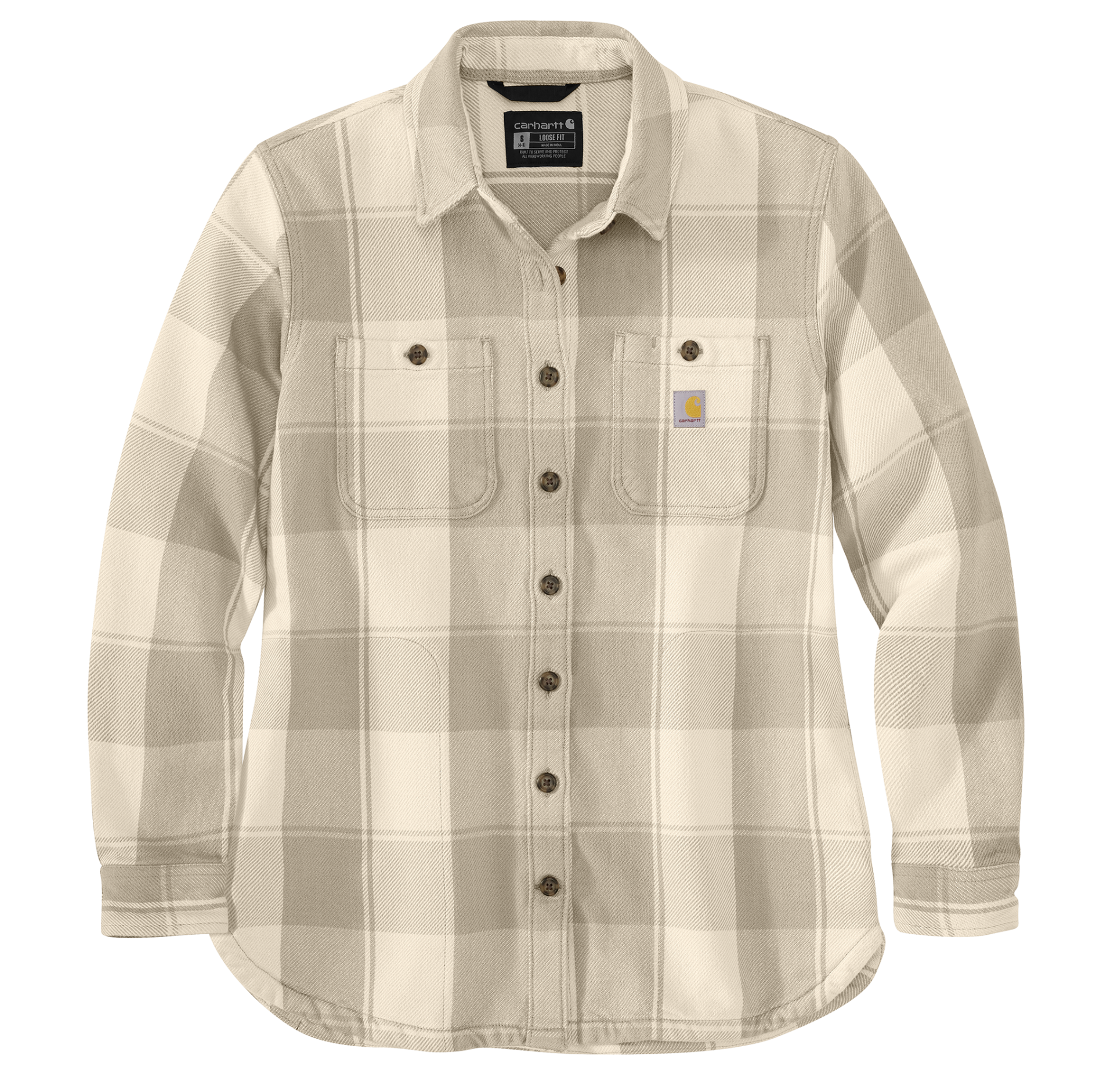 Picture of Carhartt 106450 Womens Loose Fit Twill Shirt Jac