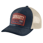 Picture of Carhartt 107004 Mens Canvas Mesh-Back Workwear Patch Cap