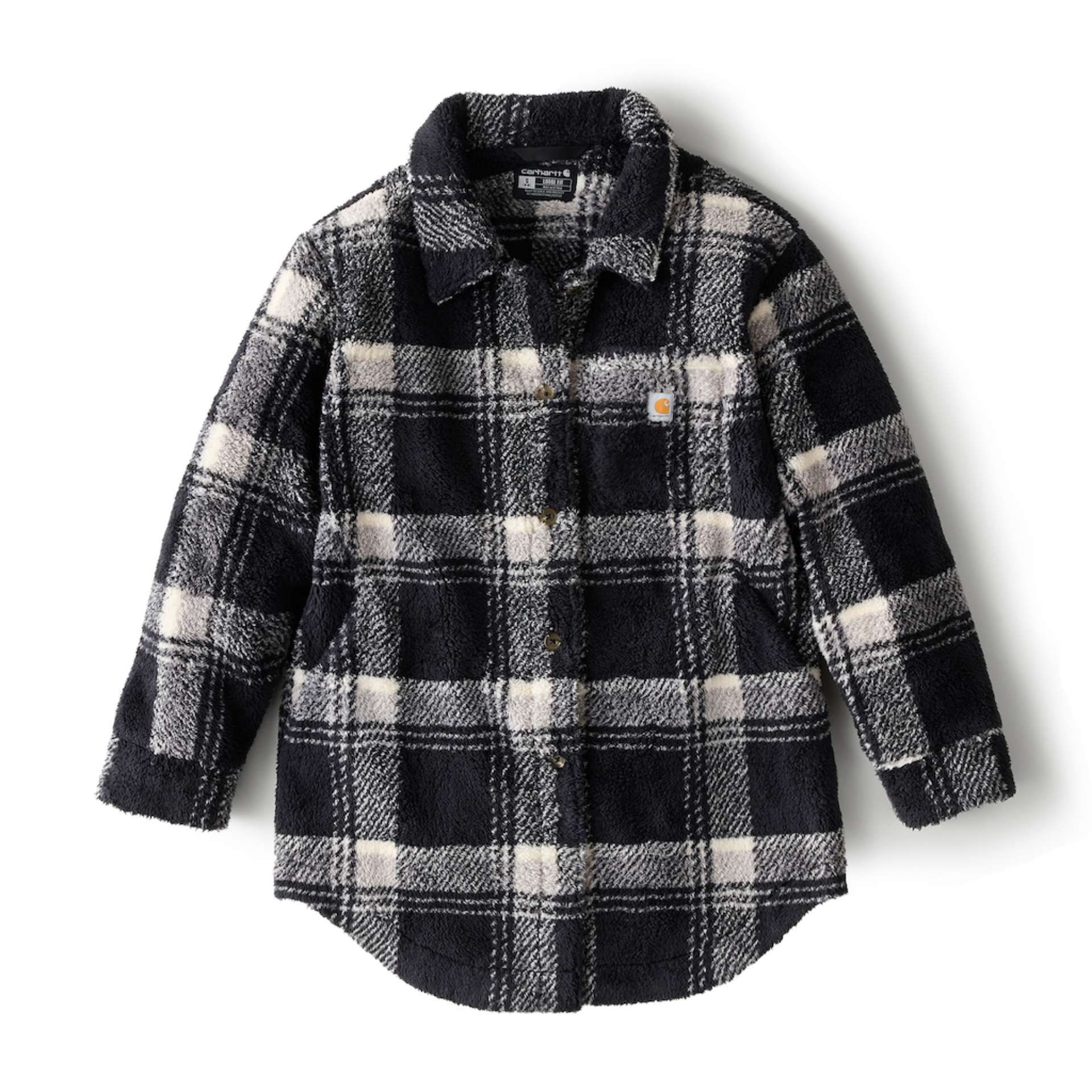 Picture of Carhartt 107138 Womens Loose Fit Fleece Coat