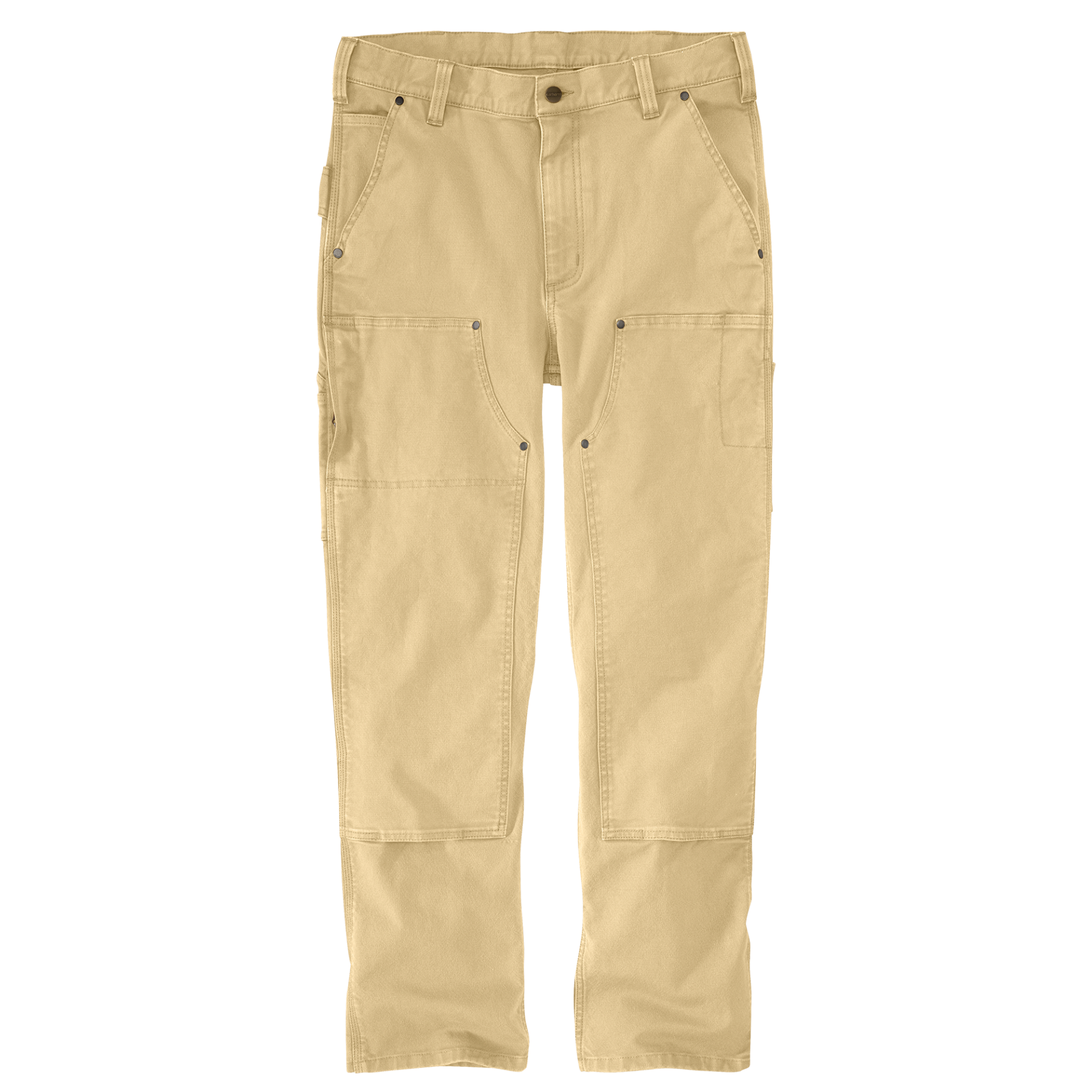 Picture of Carhartt 106595 Mens Relaxed Straight Rugged Flex® Dyed Duck Double-Front Dungaree