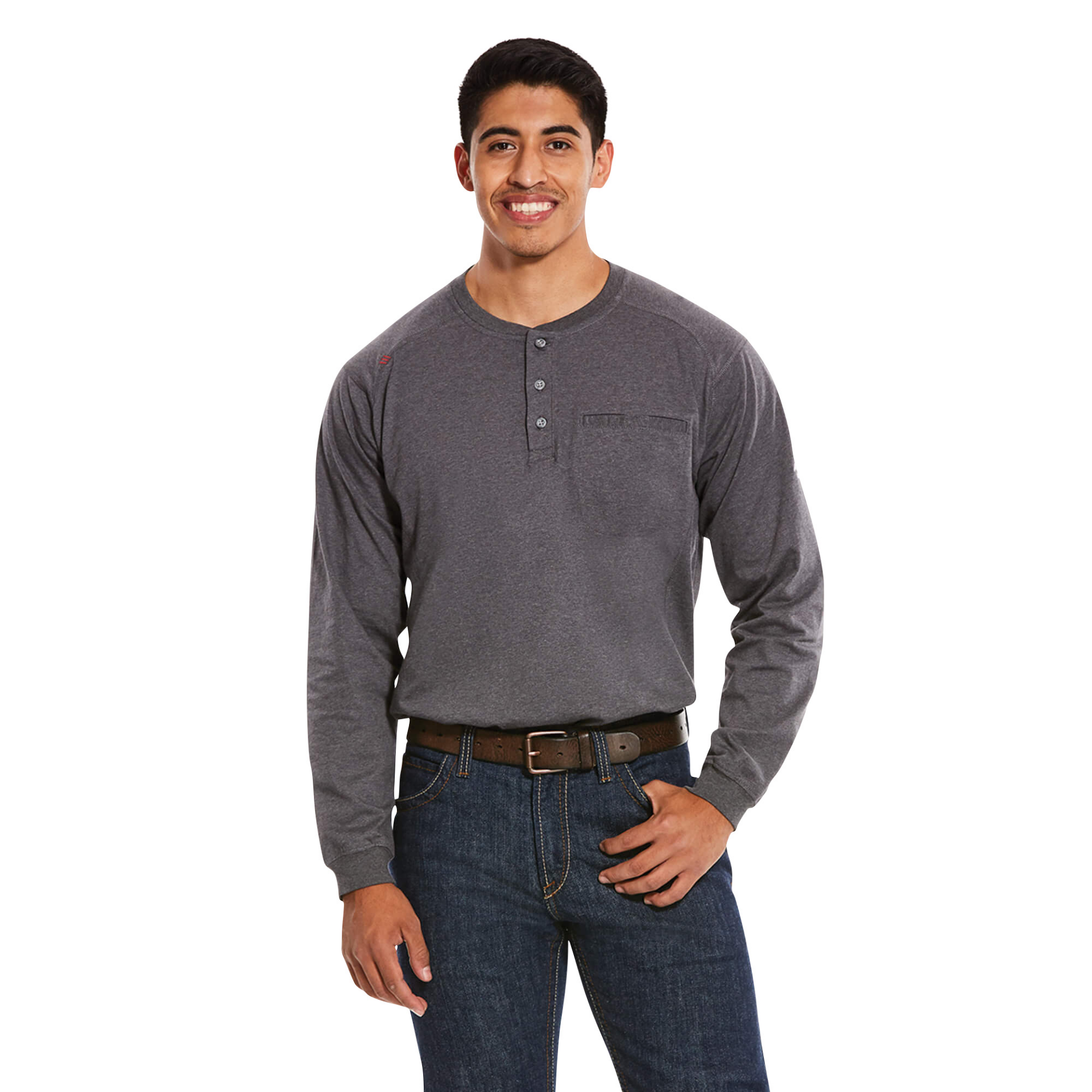Picture of Ariat 10027889 FR AIR HENLEY LS TOP