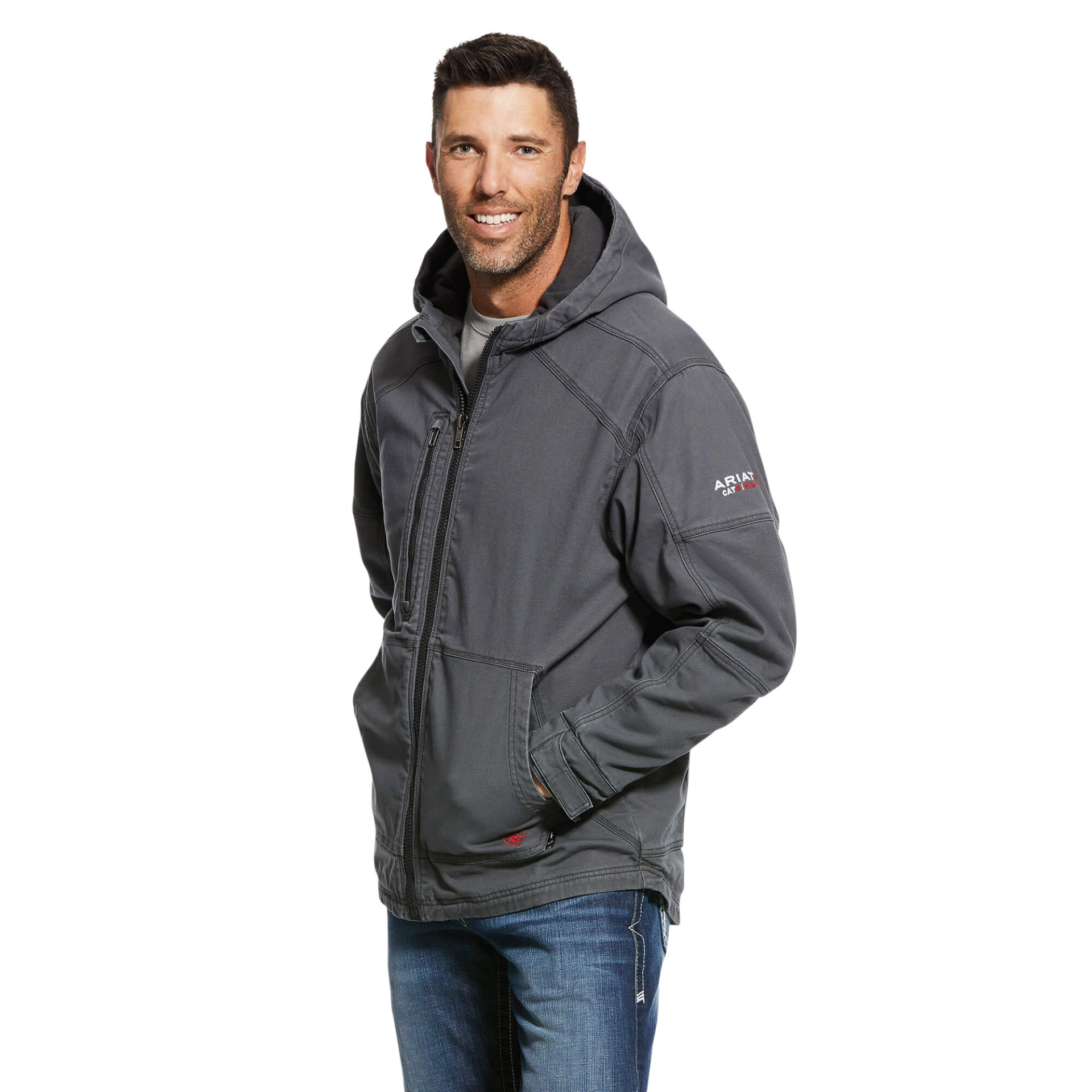 Picture of Ariat 10027865 FR DURALIGHT STRETCH CANVAS JKT