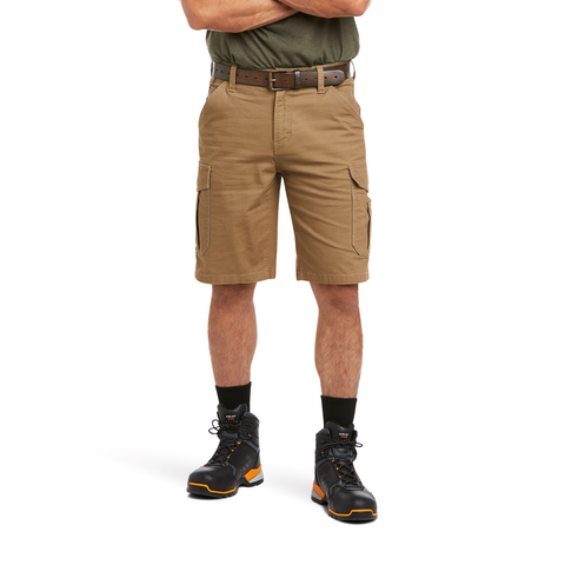 Picture of Ariat 10034680 REBAR  DURASTR MADE TOUGH CARGO SHORT