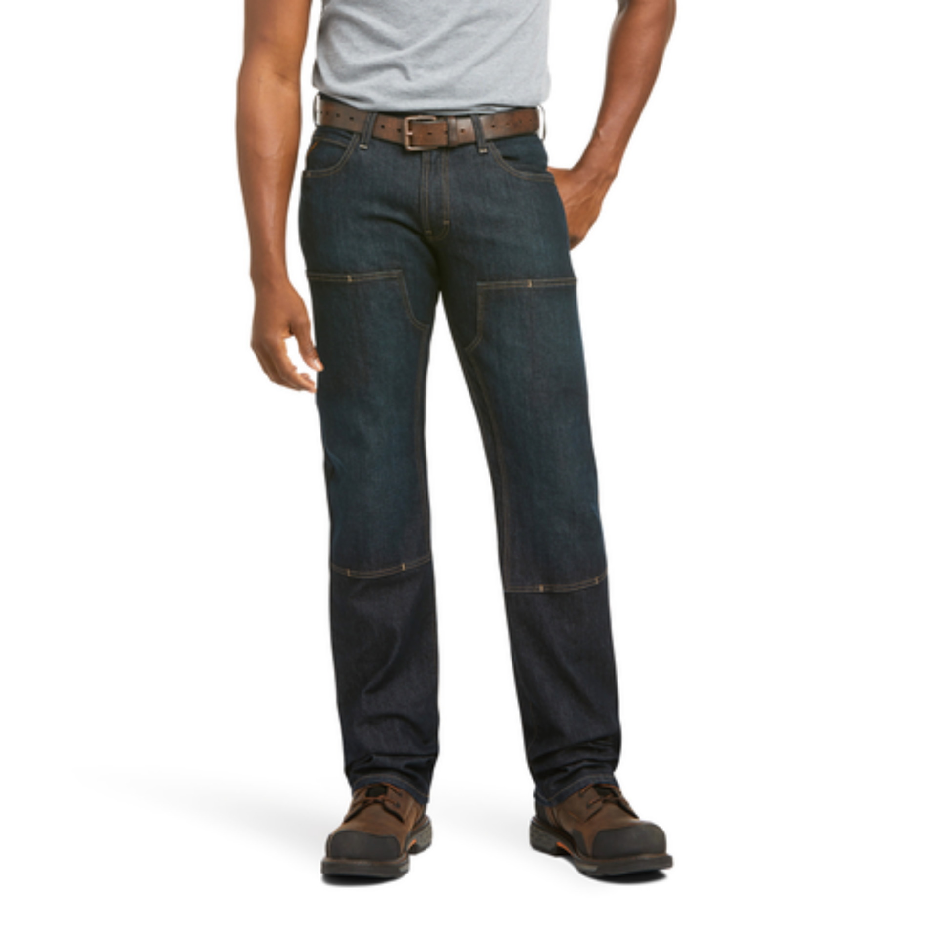 Picture of Ariat 10036686 REBAR M5 DURASTR BASIC DOUBLE FRONT STKBL STRAIGHT JEAN