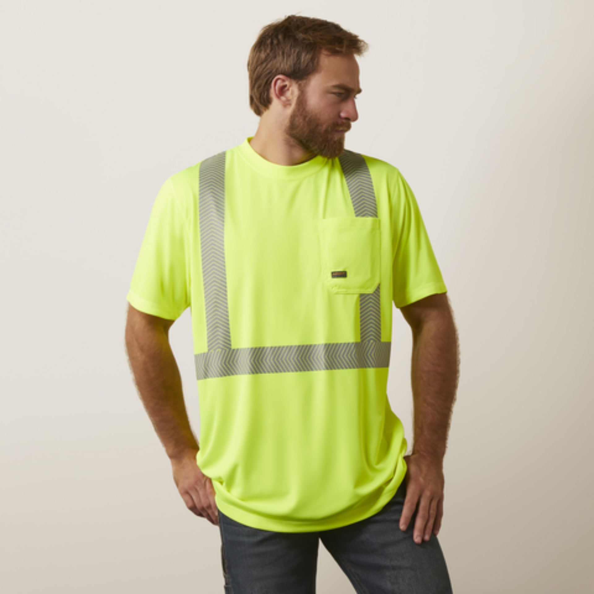 Picture of Ariat 10039196 REBAR HI-VIS ANSI SS T-SHRT