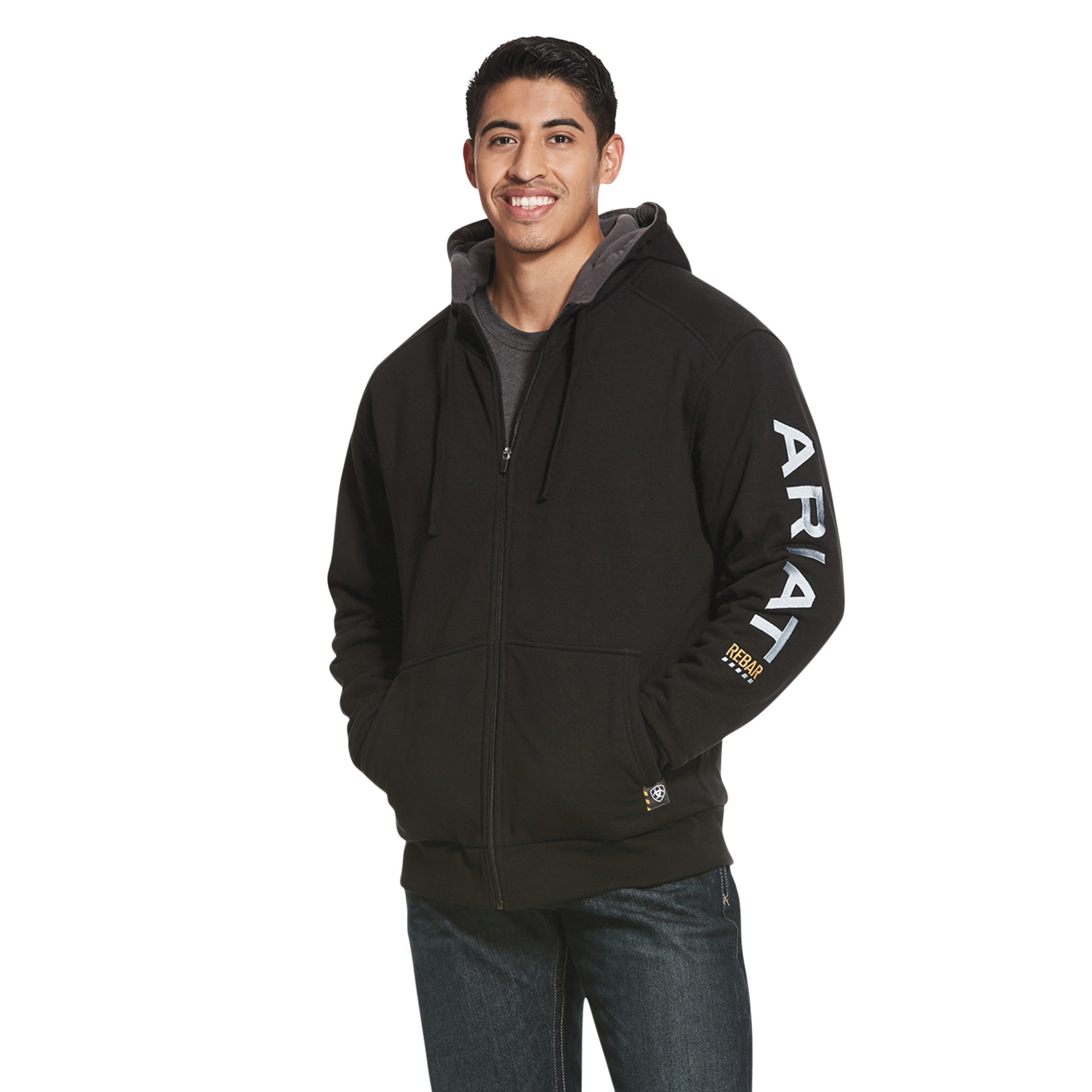 Picture of Ariat 10027833 REBAR ALL-WEATHER FULL ZIP HOOD