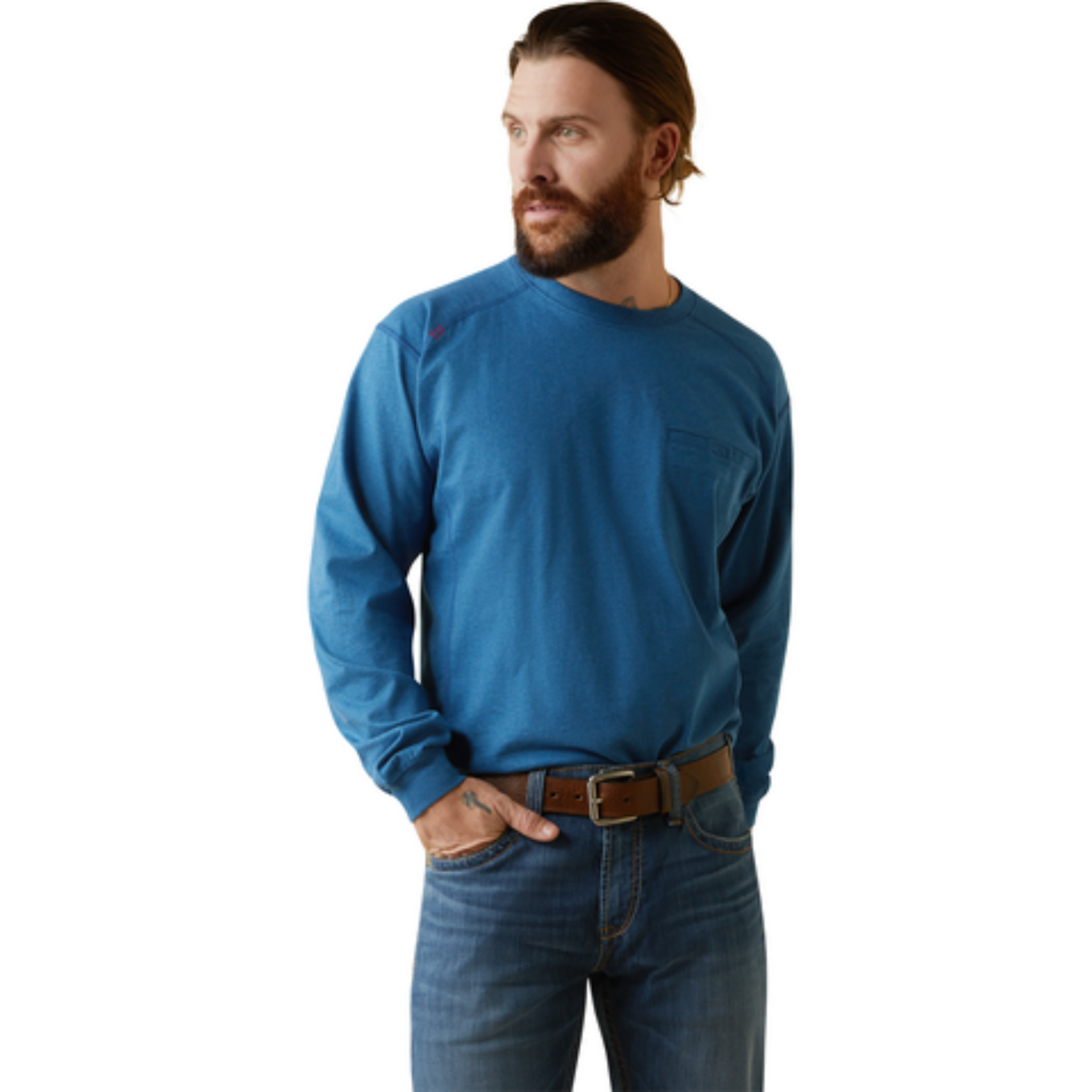 Picture of Ariat 10043469 FR AIR CREW LS T-SHRT