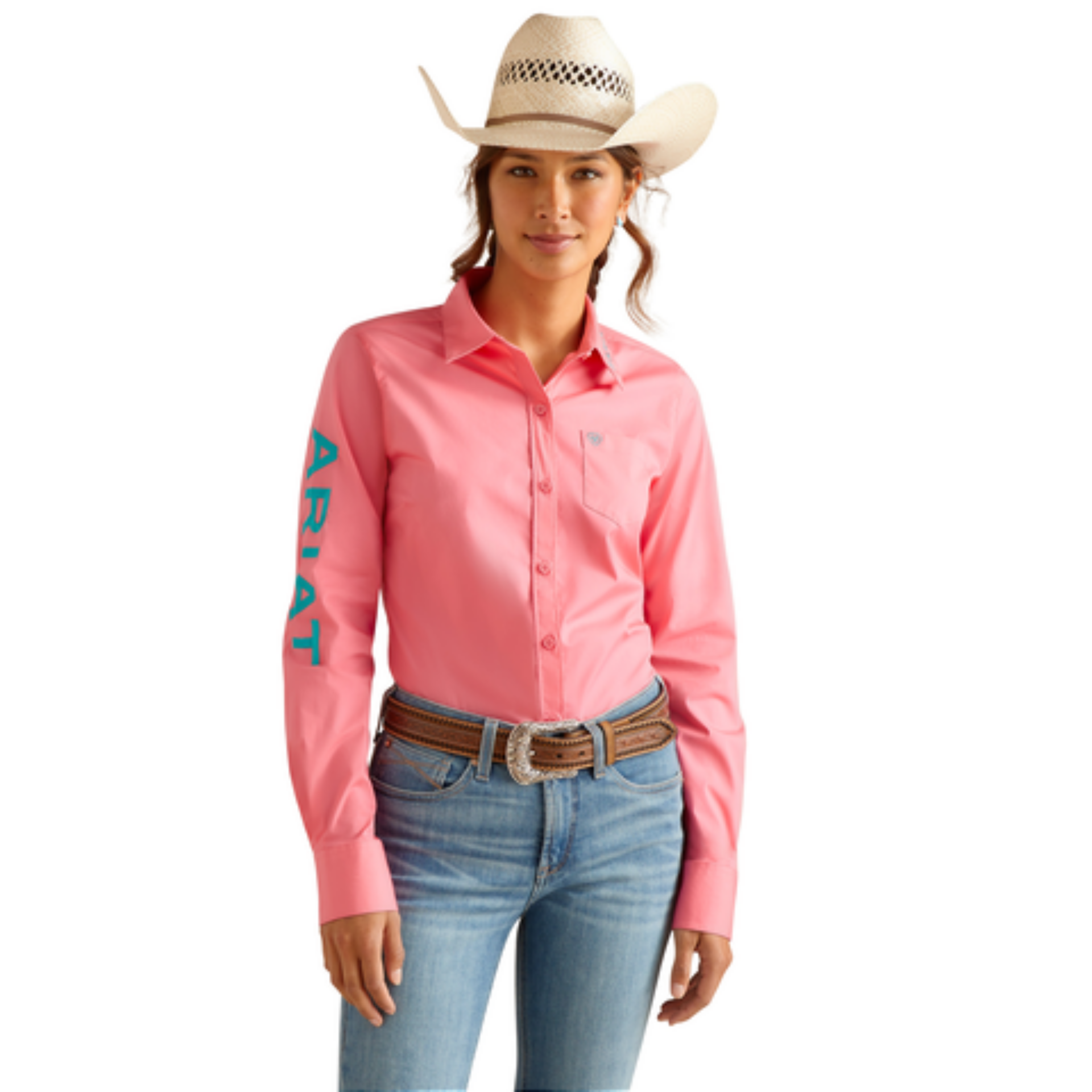 Picture of Ariat 10048752 TEAM KIRBY STRCH LS SHRT