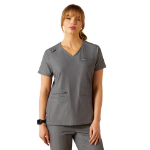 Picture of Ariat 10050661 CLARA 6 POCKET DURASTR SS SCRUB TOP