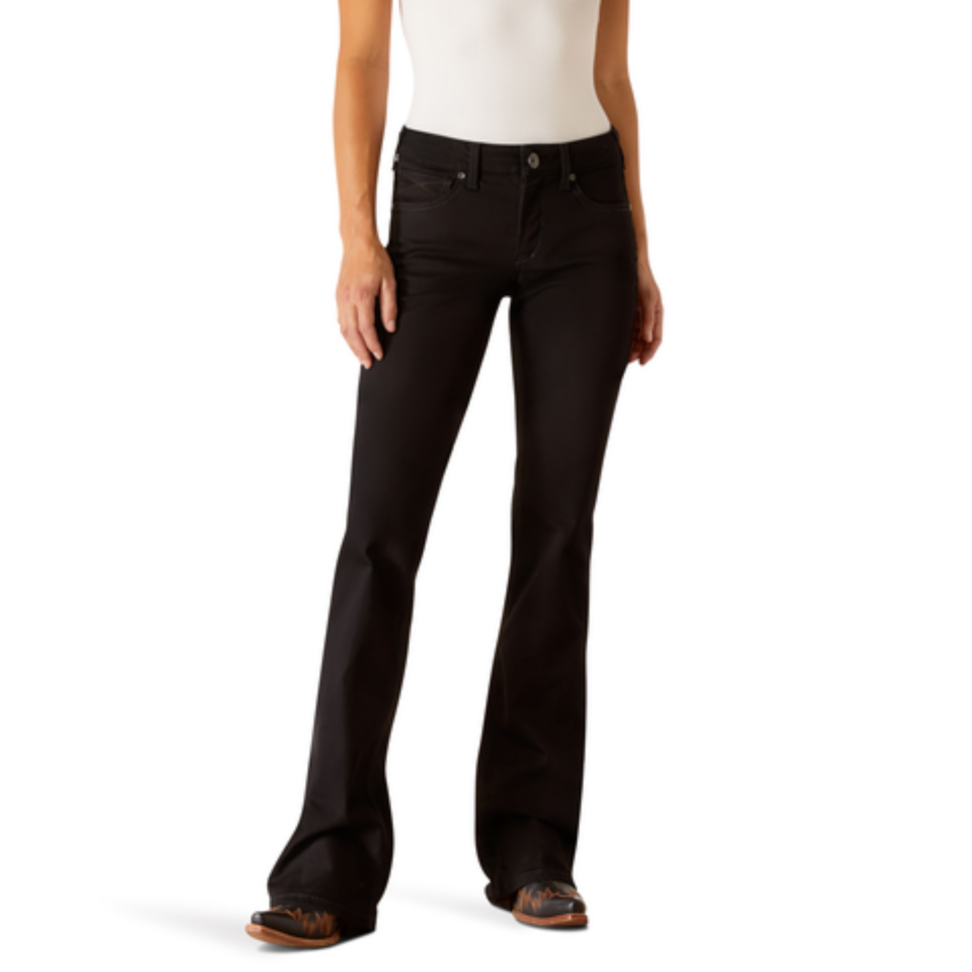 Picture of Ariat 10053533 PR ELLA BOOT JEAN BLACK