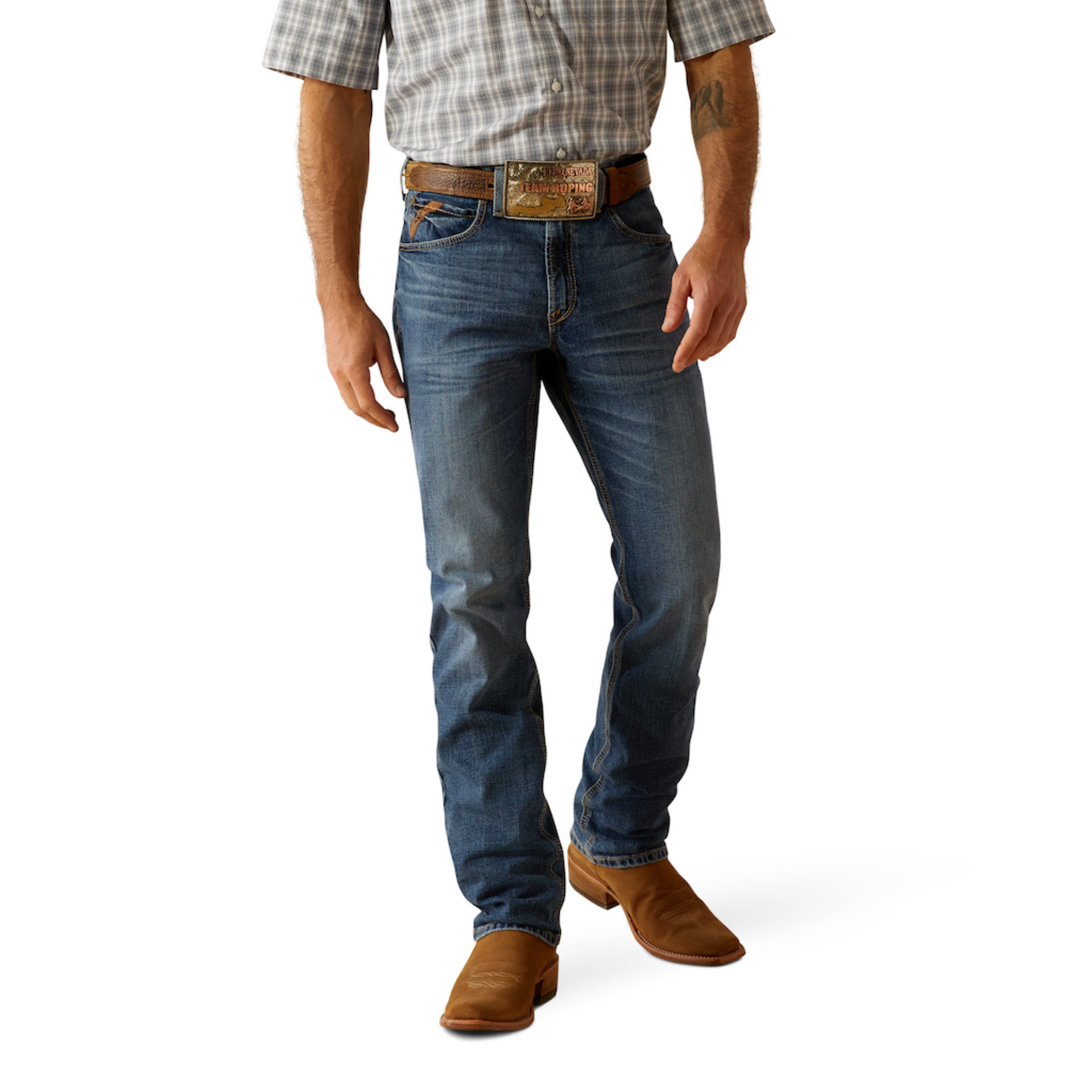 Picture of Ariat 10058862 M1 Vintage Pete Straight Leg Jeans