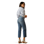 Picture of Ariat 10058909 Ultra High Rise Tomboy Relaxed Jazmine Straight Leg Jeans