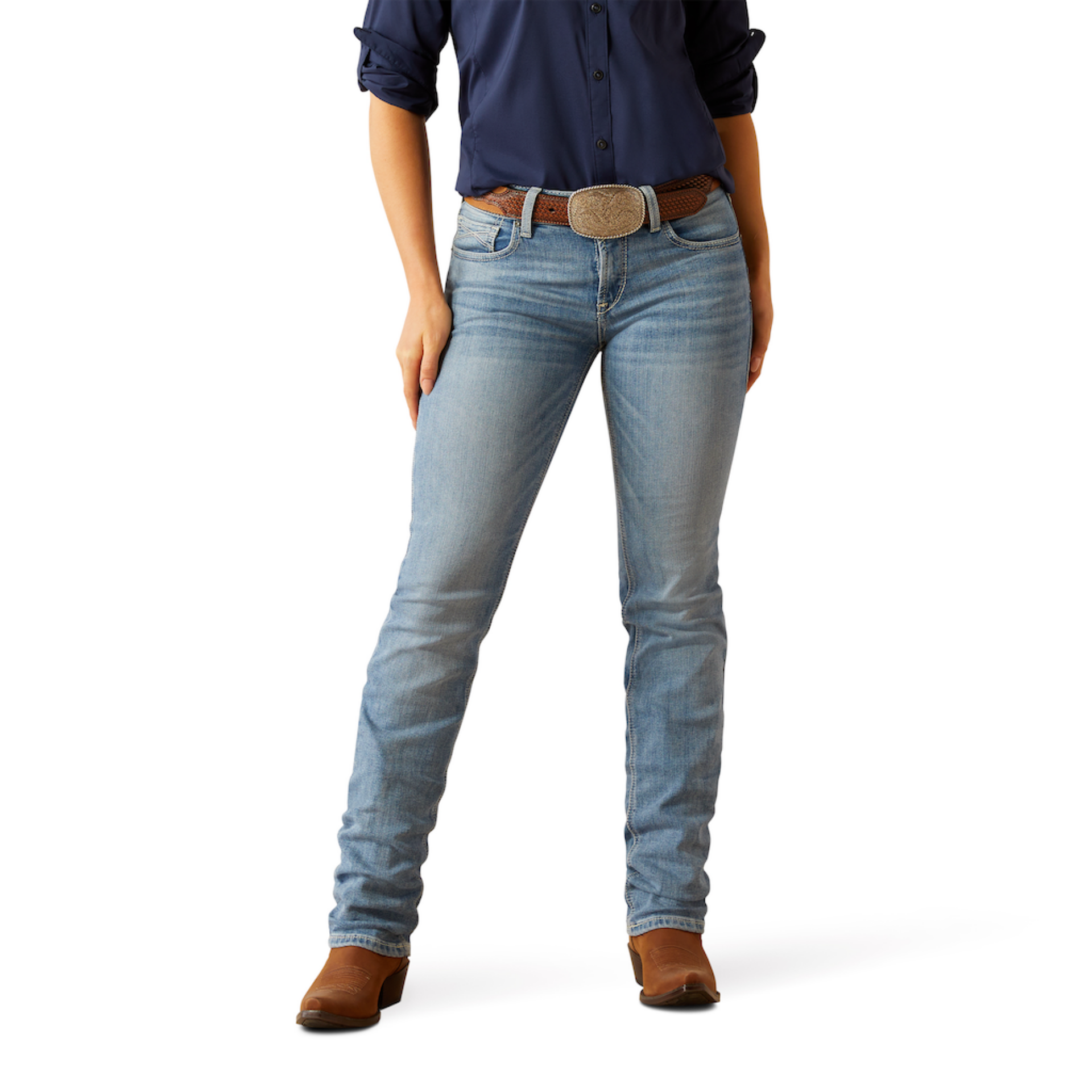 Picture of Ariat 10058918 Perfect Rise Yara Straight Leg Jeans