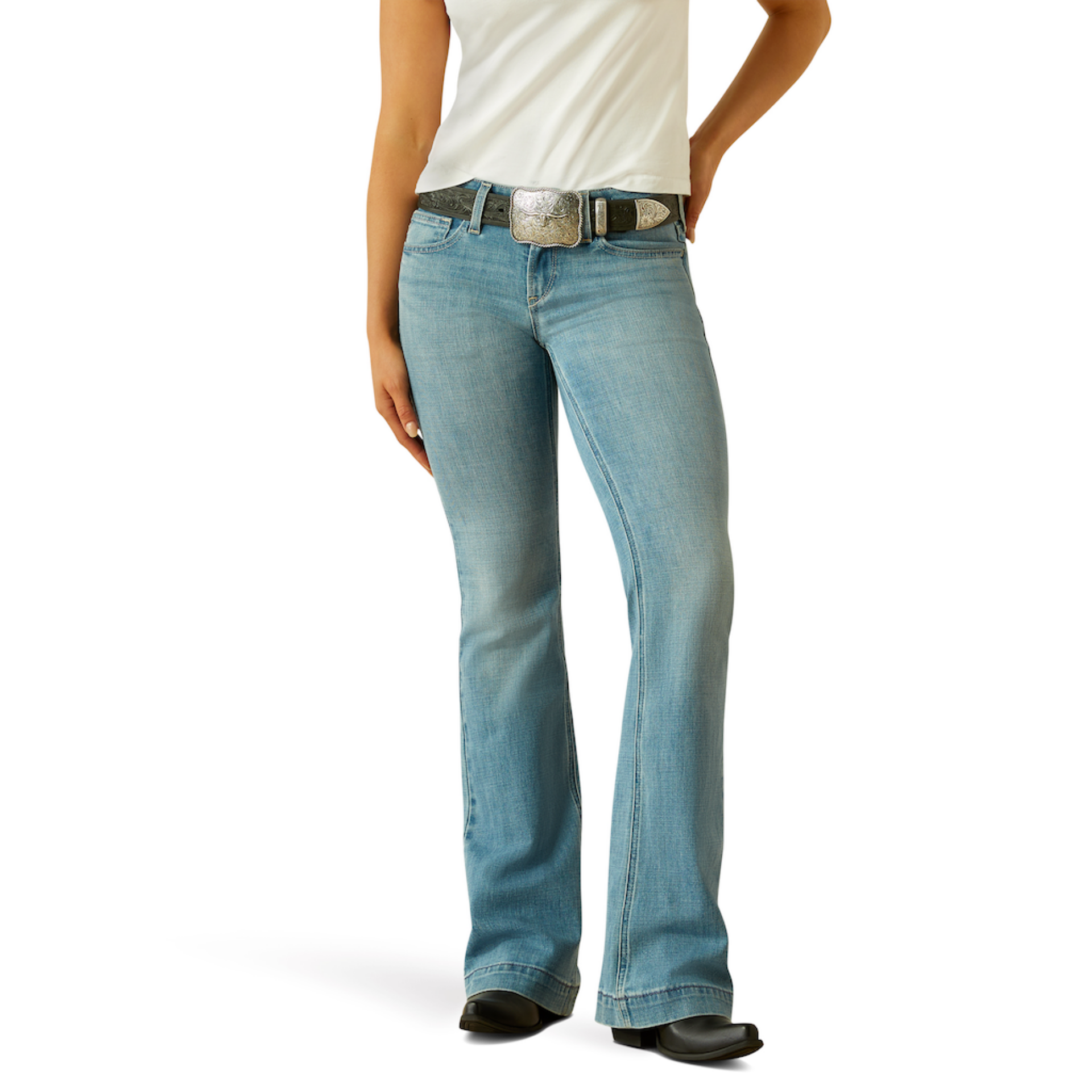 Picture of Ariat 10061395 Mid Rise Zoe Slim Trouser Jeans
