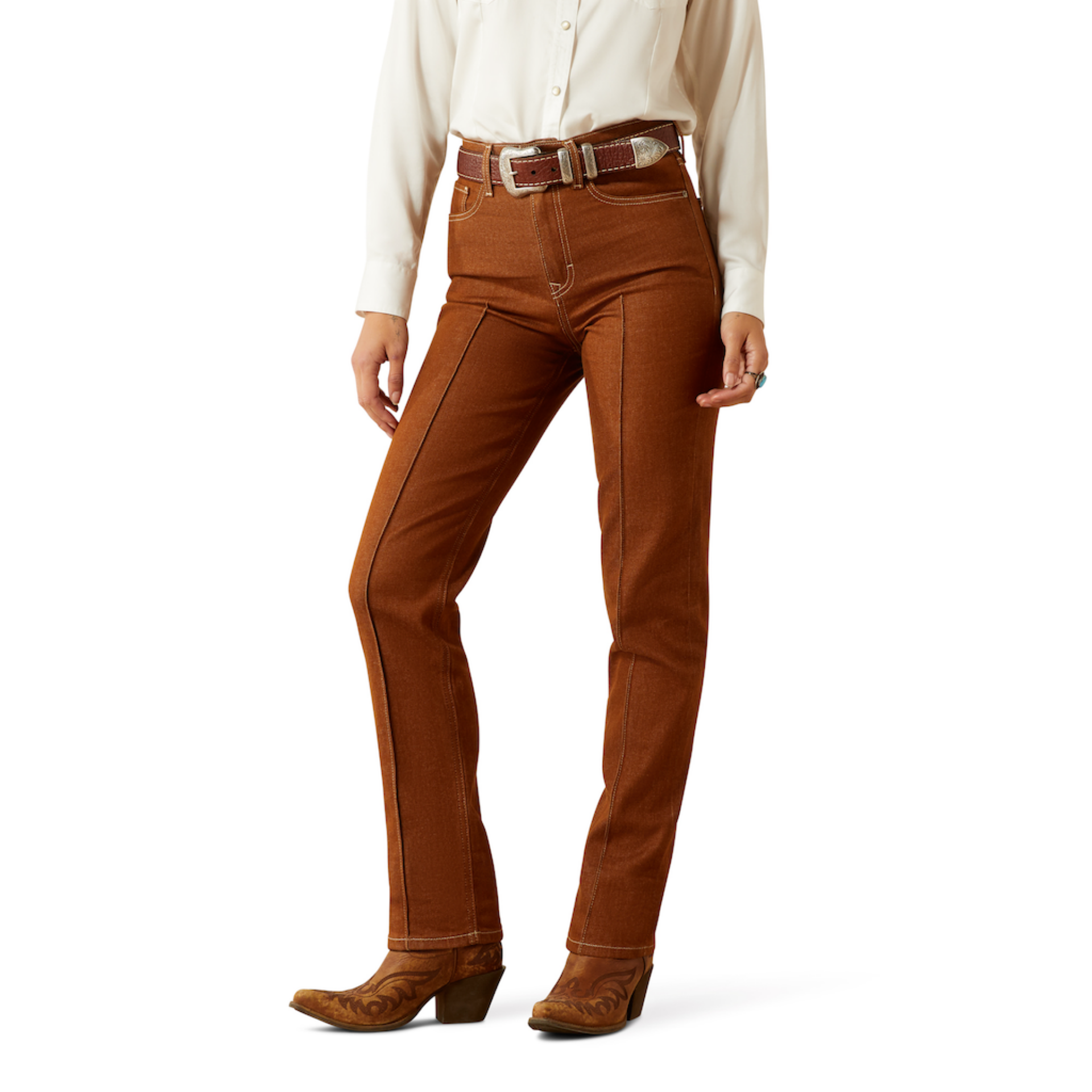 Picture of Ariat 10061722 Ultra High Rise Relaxed Straight Leg Jean