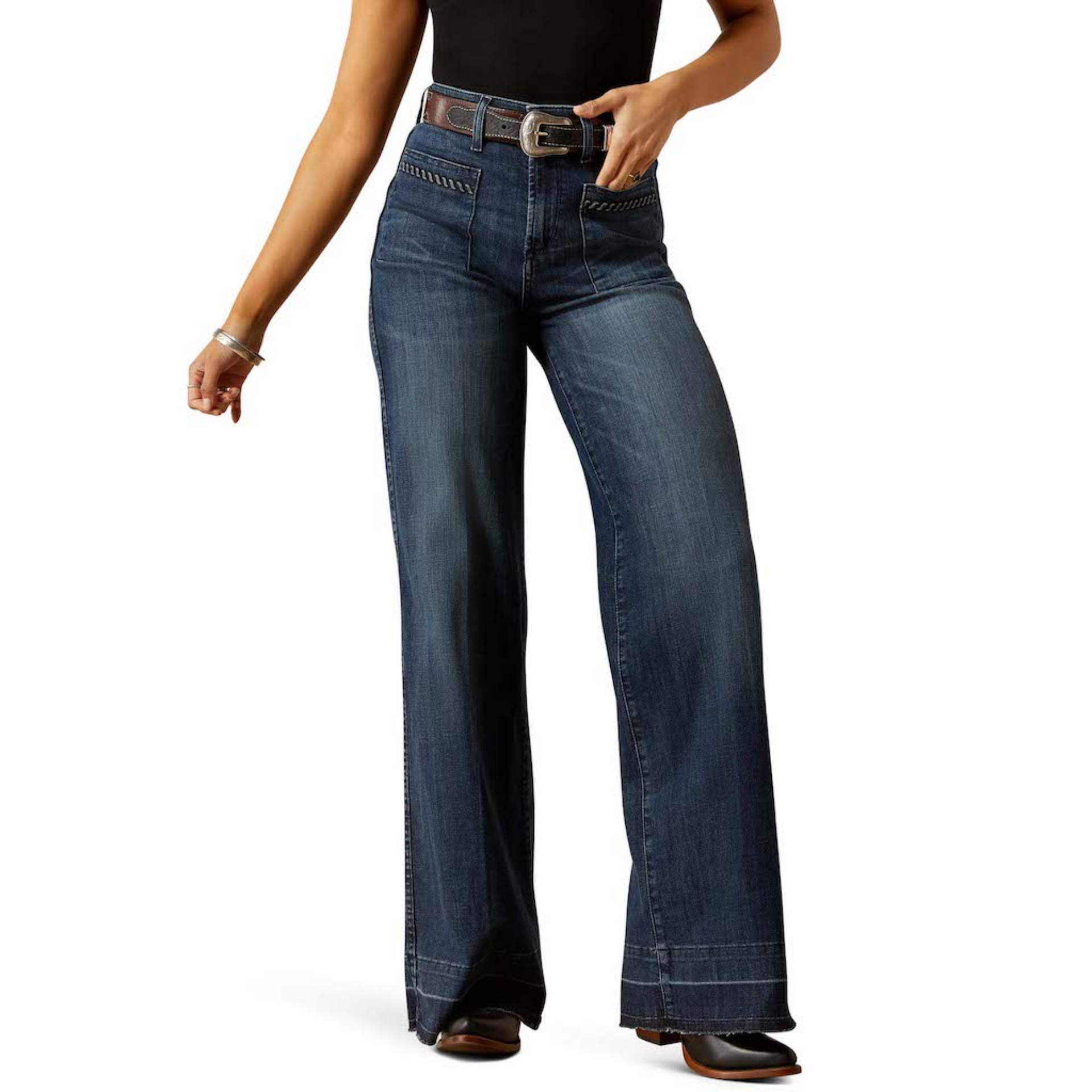 Picture of Ariat 10065915 Ultra High Rise Jill Wide Leg Jean