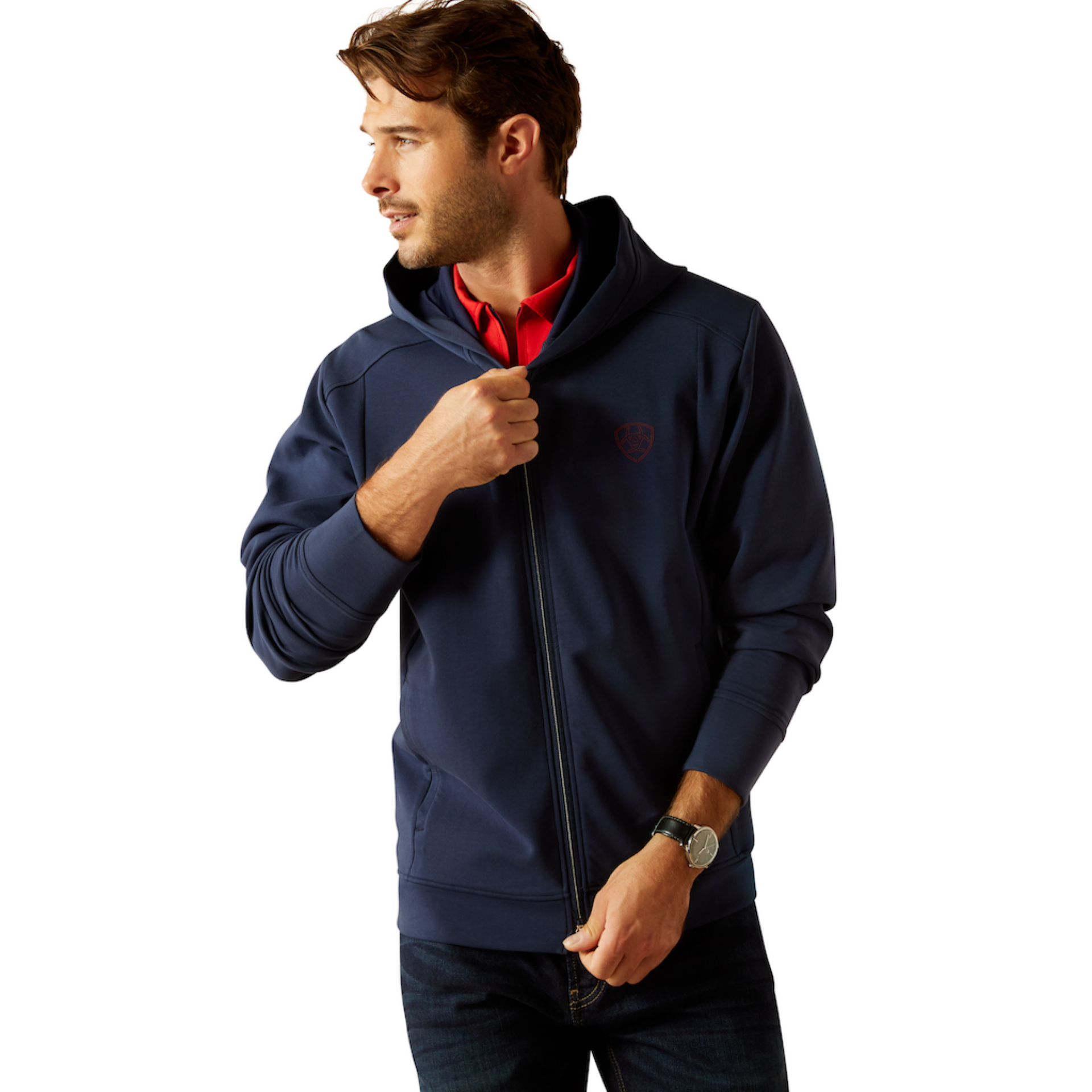 Picture of Ariat 10054570 Antez Team Full Zip Hoodie