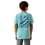Picture of Ariat 10054754 Diagonal Flag Charger T-Shirt