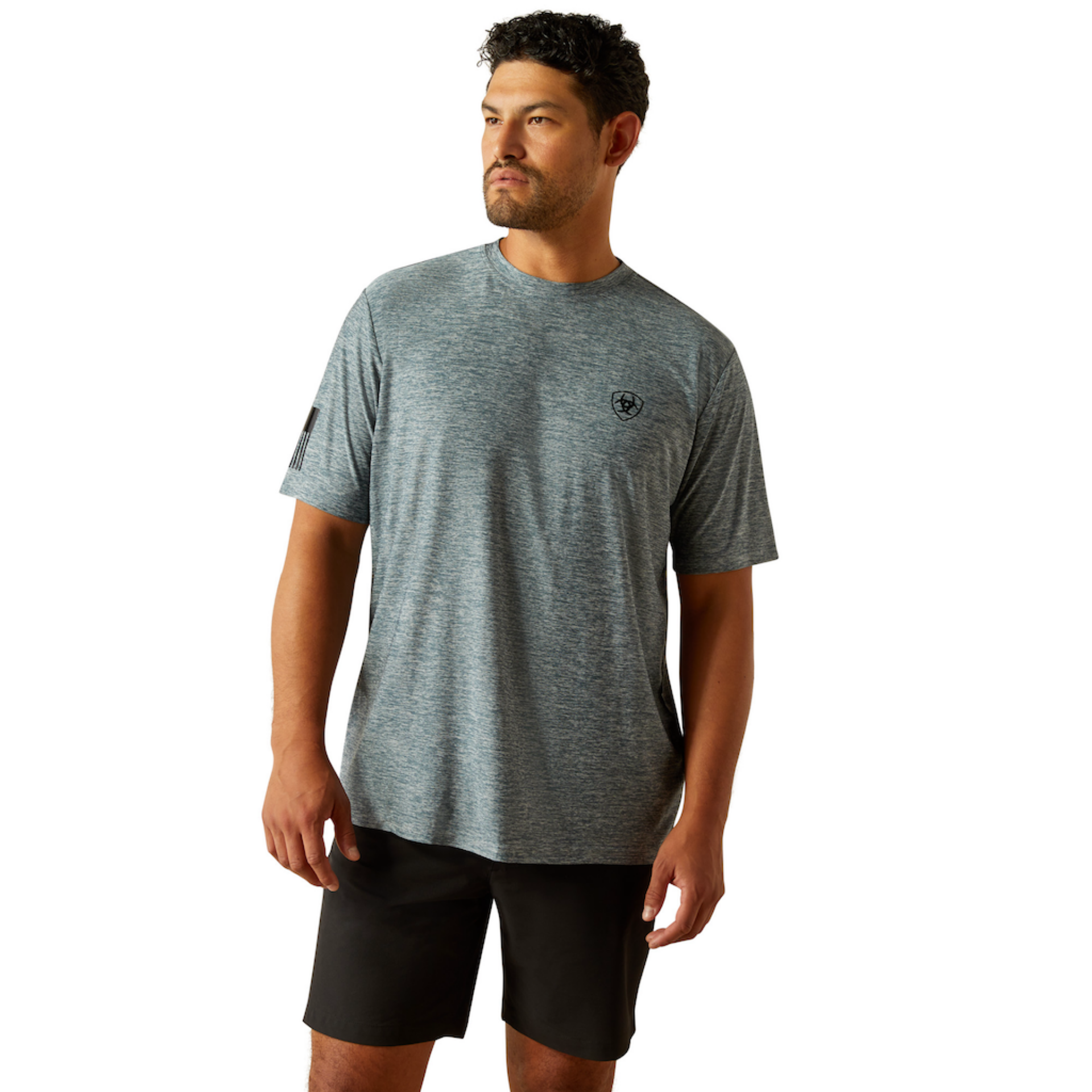 Picture of Ariat 10054762 Vertical Gradient Charger T-Shirt