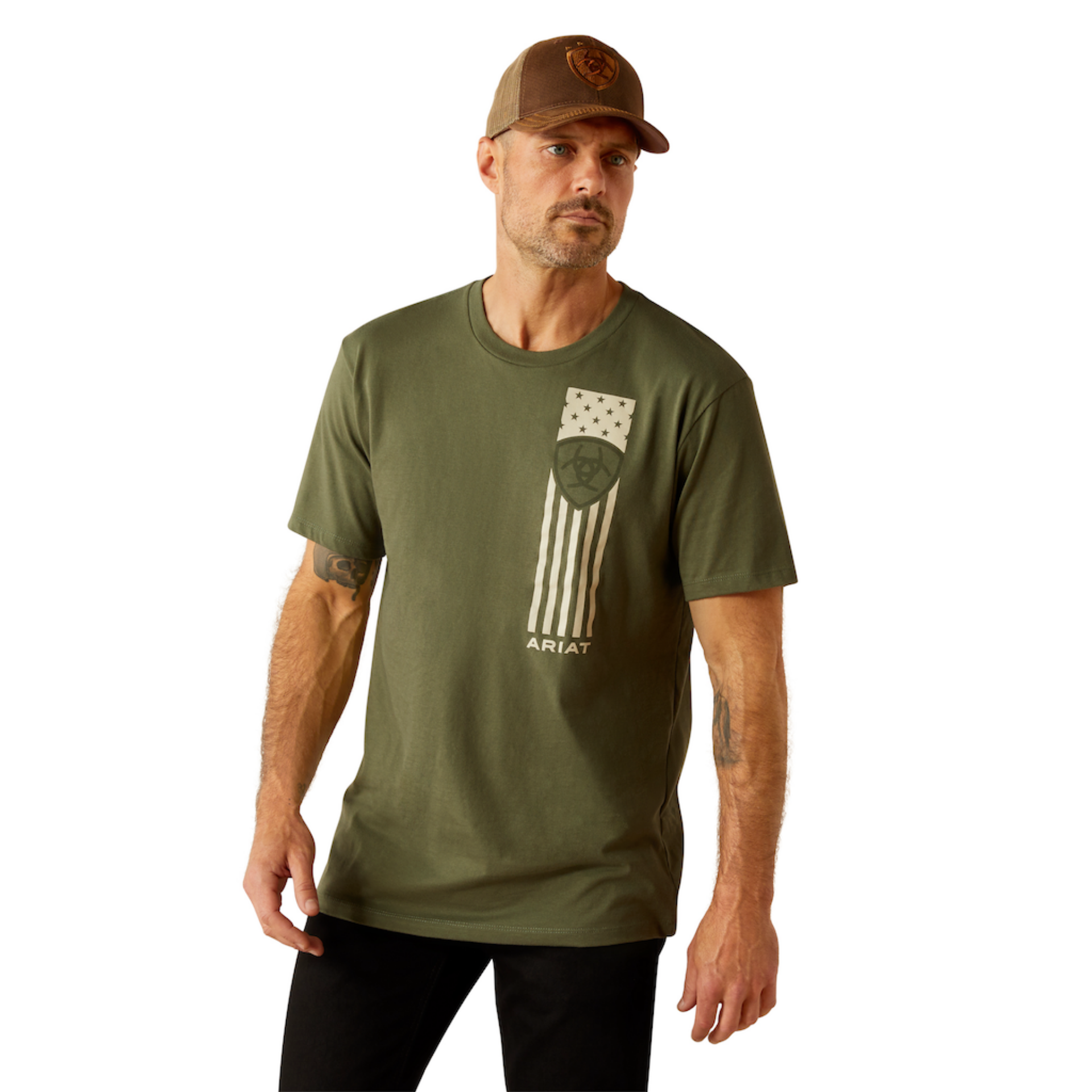 Picture of Ariat 10054833 Ariat Patriot Stripe T-Shirt