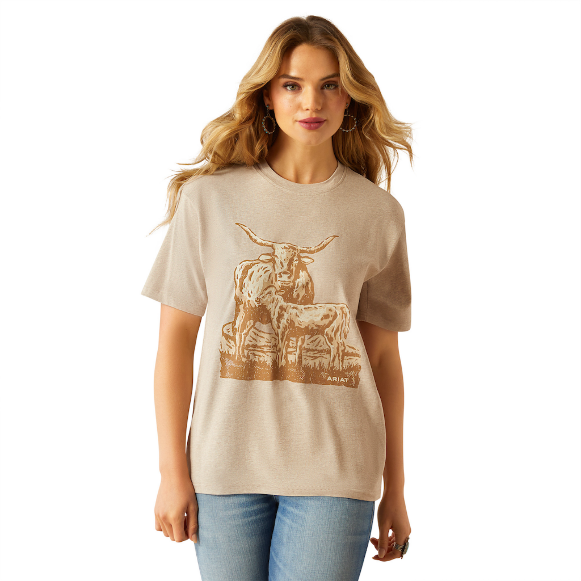 Picture of Ariat 10058715 Longhorn T-Shirt