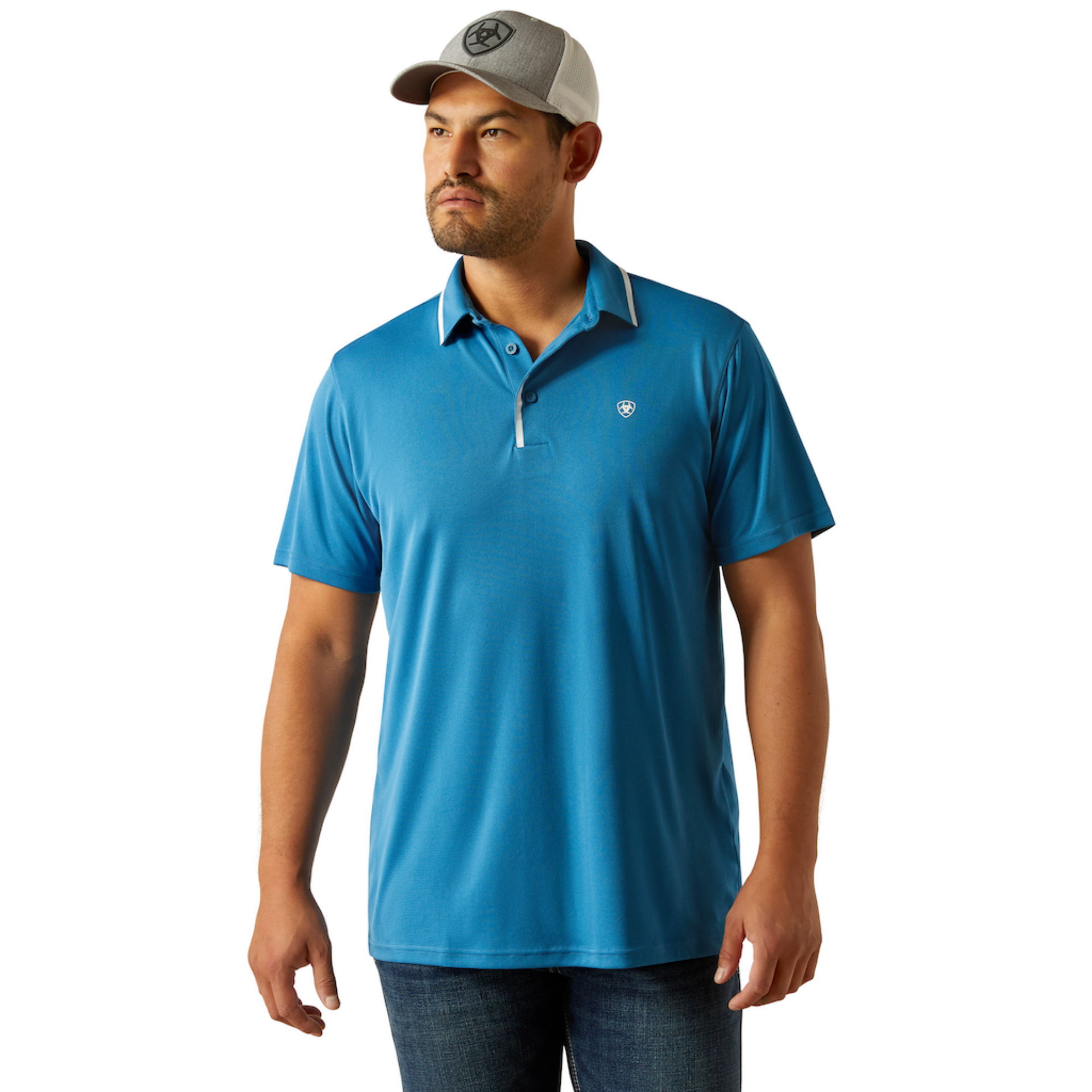 Picture of Ariat 10058731 Welded TEK Fitted Polo