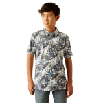 Picture of Ariat 10058770 All Over Print Polo