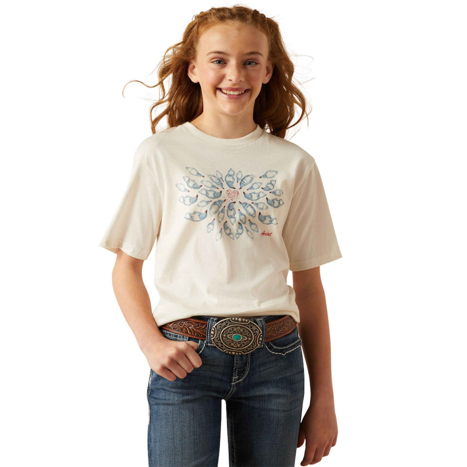 Picture of Ariat 10058864 Ariat Chicken Love T-Shirt