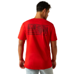 Picture of Ariat 10058939 Ariat Etched Buffalo LOTF Flag T-Shirt