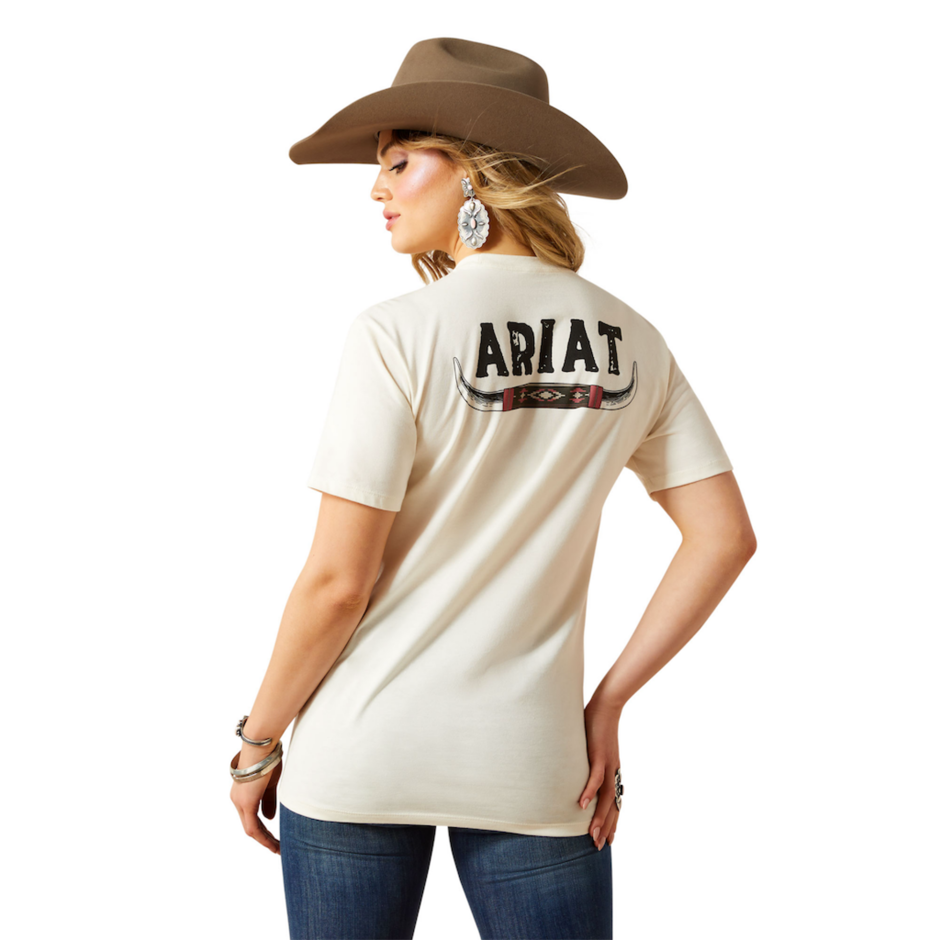 Picture of Ariat 10062431 Ariat Bull Horns T-Shirt