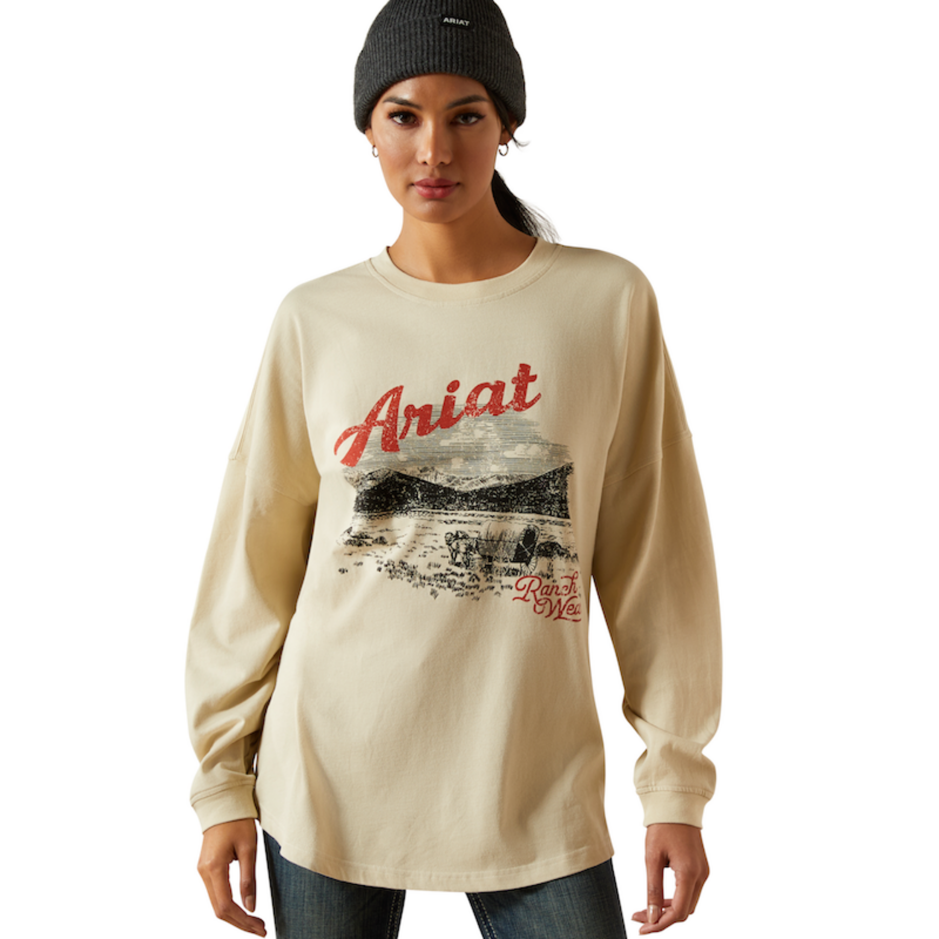 Picture of Ariat 10062839 Canvas Oversized T-Shirt