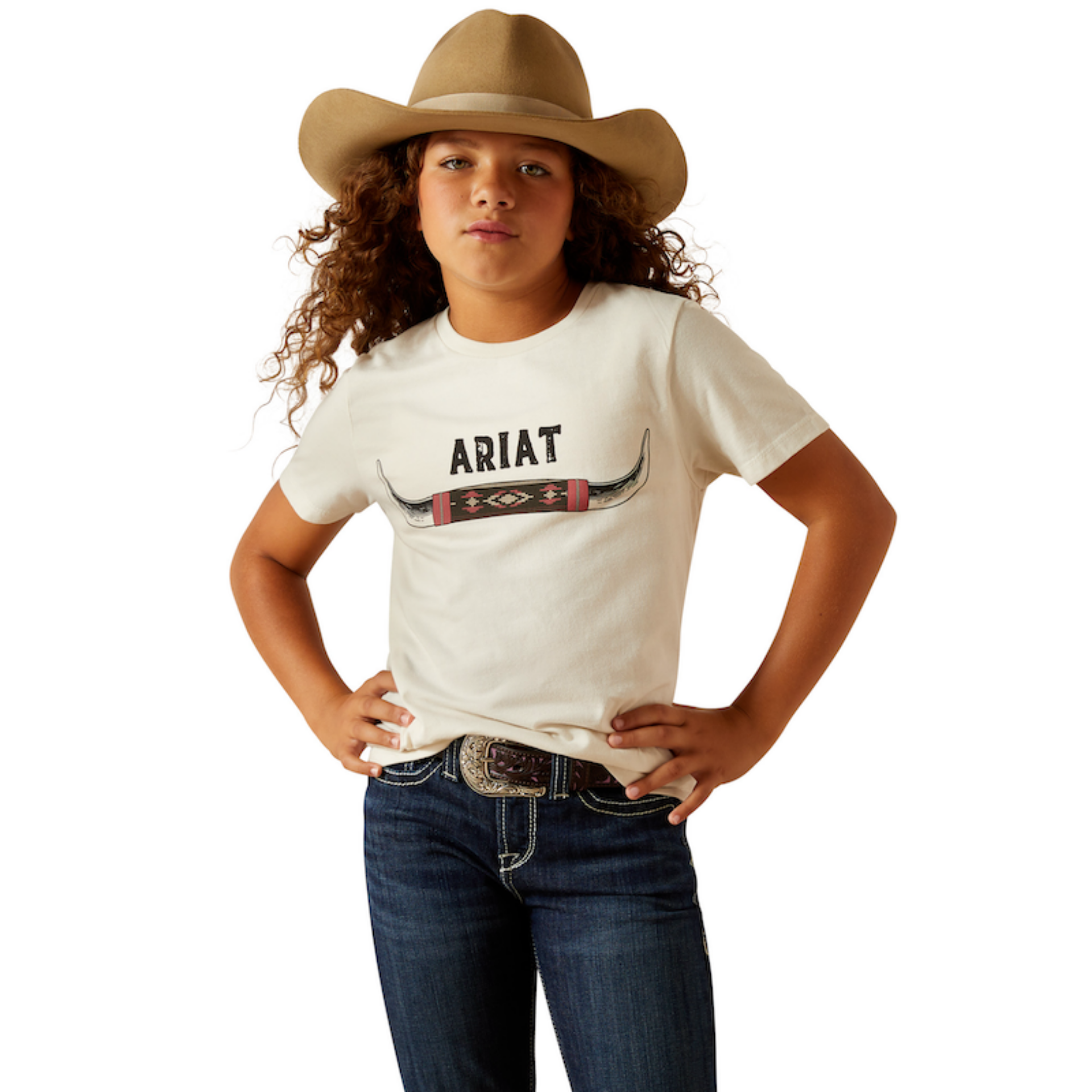 Picture of Ariat 10062872 Ariat Bull Horns T-Shirt